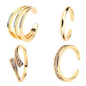 Simple Gold Toe Rings for Parties