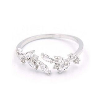 Dainty Leaf Wrap Ring