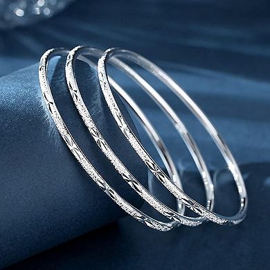 Adjustable Silver Bangles
