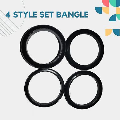 Handmade Wooden Bangle Set