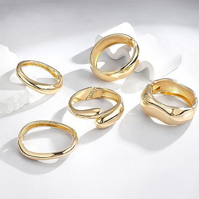Thick Cuff Bracelet Set