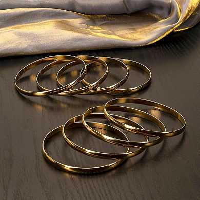 Round Steel Wrist Bangles