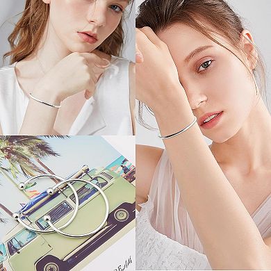 Adjustable Open Bangle Set