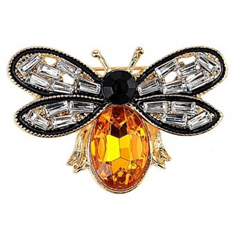 Rhinestone Insect Brooch