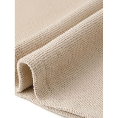 Turtleneck Blouse for Women's Long Sleeve Side Split High Low Hem Pullover Fall Sweaters