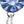Silver Tone Blue