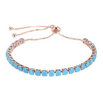 Diamond Tennis Bracelet for Women, Adjustable Stackable Cubic Zirconia Tennis Bracelet Slider w Box