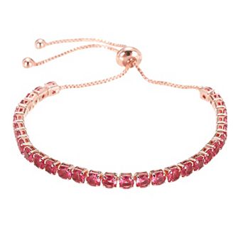 Diamond Tennis Bracelet for Women, Adjustable Stackable Cubic Zirconia Tennis Bracelet Slider w Box