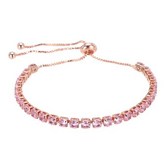 Diamond Tennis Bracelet for Women, Adjustable Stackable Cubic Zirconia Tennis Bracelet Slider w Box