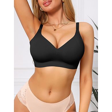Seamless Bras for Women Soft Bralette No Underwire Push Up Comfort Everyday Tshirt Bra