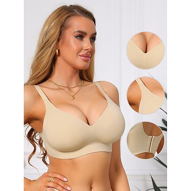 Seamless Bras for Women Soft Bralette No Underwire Push Up Comfort Everyday Tshirt Bra