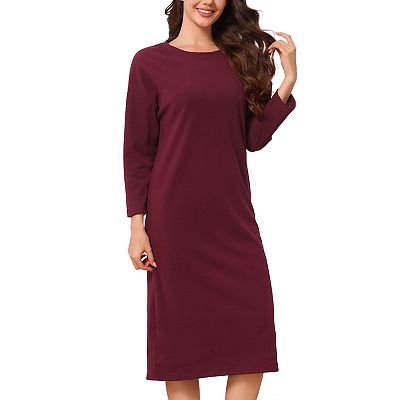 long sleeve thermal dress Loopsun Girls Long Sleeve Dress, Girls Long Sleeve Slim Warm Crew Neck Tight Thermal Dress Black, 11-12 Years, Girl's, Size: 11 Years