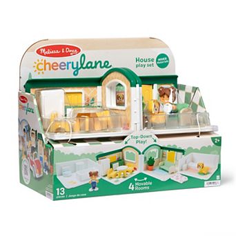 Melissa & Doug Cheery Lane House 13 pc Play Set with Movable Rooms