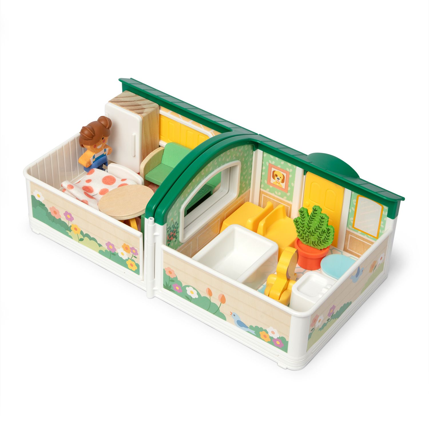 Детские фигурки Melissa & Doug Cheery Lane House 13 pc Play Set with Movable Rooms — фото 2