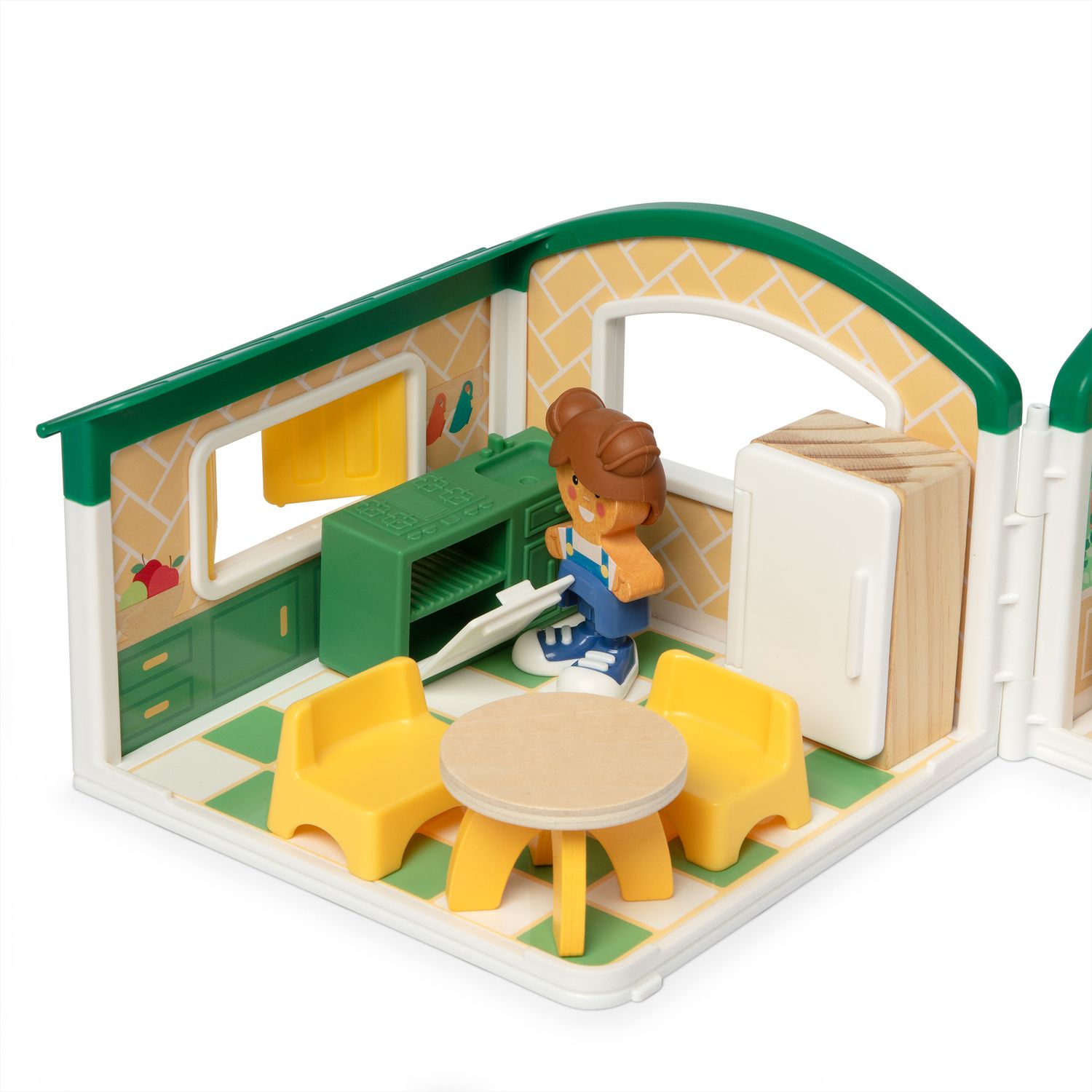 Детские фигурки Melissa & Doug Cheery Lane House 13 pc Play Set with Movable Rooms — фото 5