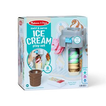 Melissa & Doug 8 pc Swirl & Serve Ice Cream Play Set