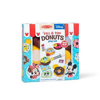Melissa & Doug Disney's Mickey & Friends 22 pc Fill & Top Donuts Play Set