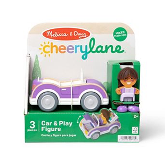 Melissa & Doug Cheery Lane Car & Play Figure 3 pc Set