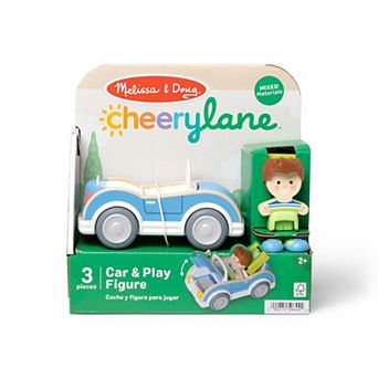 Melissa & Doug Cheery Lane 3 pc Car & Play Figure Set