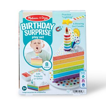 Melissa & Doug Birthday Surprise 8 pc Play Set