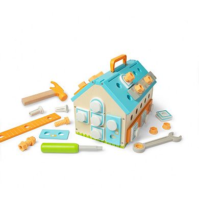 Melissa & Doug 56-Piece Build A House Toolbox Play Set