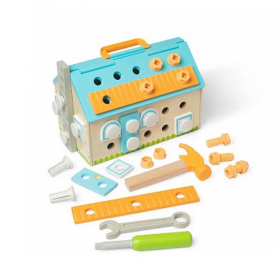 Melissa & Doug 56-Piece Build A House Toolbox Play Set