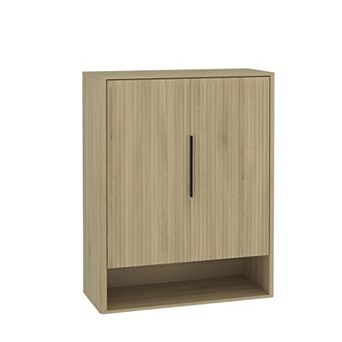 BAOURE Particle Board Modern Wooden Shoe Storage Cabinet With Doors Adjustable Shelves For Entryway