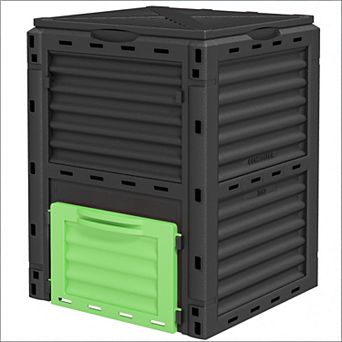 BAOURE Polypropylene Outdoor Compost Bin 80 Gallon Large Capacity For Backyard Garden