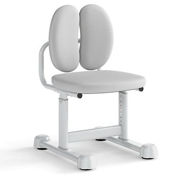 Costway Kids Desk Chair with Double Back Support Adjustable Height Upholstered Computer Chair