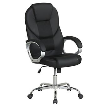 Costway Ergonomic Mesh Executive Chair with Padded Armrests & Rocking Backrest, Wheels