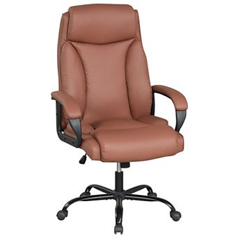 Costway Executive Office Chair Ergonomic Computer Chair with Headrest & Rocking Backrest