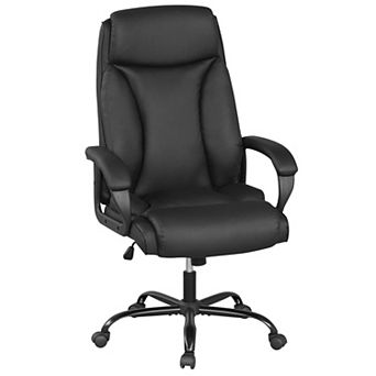 Costway Executive Office Chair Ergonomic Computer Chair with Headrest & Rocking Backrest