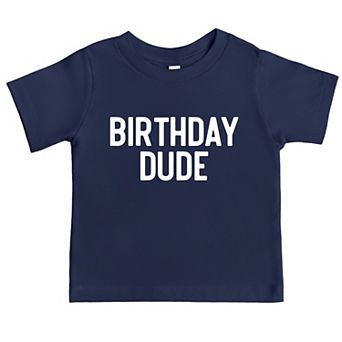 Birthday Dude Bold - Toddler Short Sleeve Graphic T-Shirt