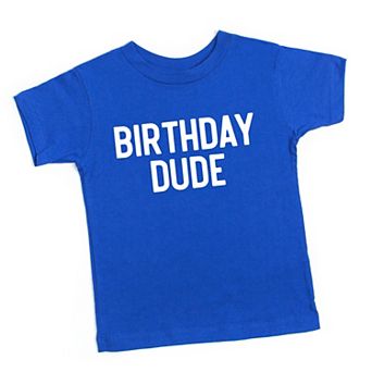 Birthday Dude Bold - Toddler Short Sleeve Graphic T-Shirt