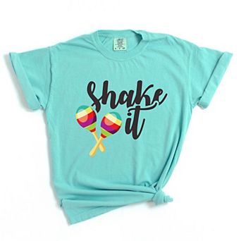 Shake It Maracas - Women's Garment Dyed Graphic T-Shirt