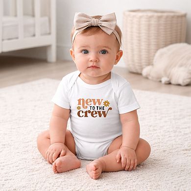 Boho New To The Crew - Infant Short Sleeve Graphic Bodysuit
