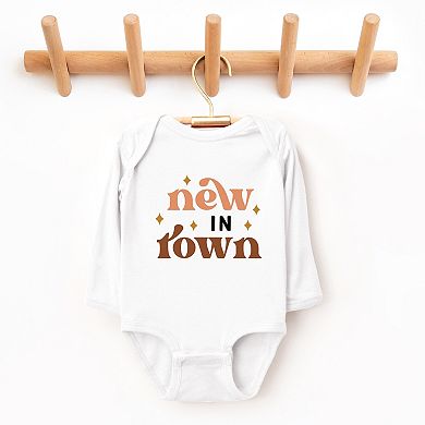 Boho New In Town - Infant Long Sleeve Bodysuit