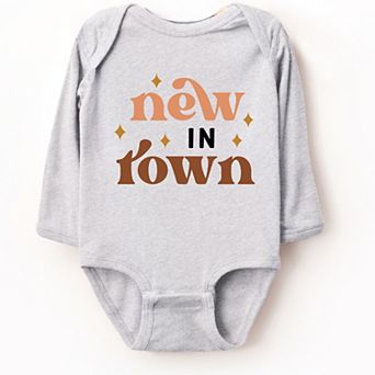 Boho New In Town - Infant Long Sleeve Bodysuit