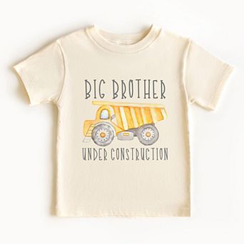 Big Brother Under Construction - Toddler Short Sleeve Graphic T-Shirt