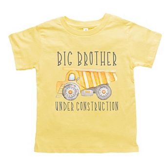 Big Brother Under Construction - Toddler Short Sleeve Graphic T-Shirt