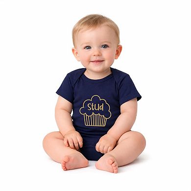 Stud Muffin Plain - Infant Short Sleeve Graphic Bodysuit