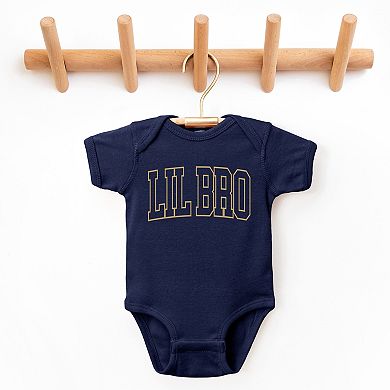 Lil Bro Varsity Outline - Infant Short Sleeve Graphic Bodysuit