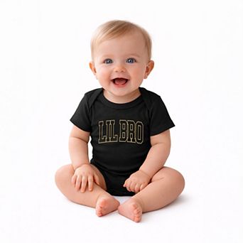 Lil Bro Varsity Outline - Infant Short Sleeve Graphic Bodysuit