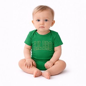 Lil Bro Varsity Outline - Infant Short Sleeve Graphic Bodysuit