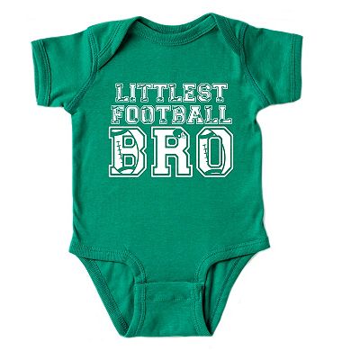 Littlest Football Bro - Infant Short Sleeve Graphic Bodysuit