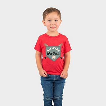 Ballpark Brother - Toddler Short Sleeve Graphic T-Shirt