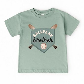 Ballpark Brother - Toddler Short Sleeve Graphic T-Shirt