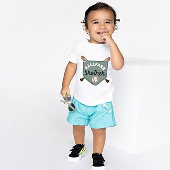Ballpark Brother - Toddler Short Sleeve Graphic T-Shirt