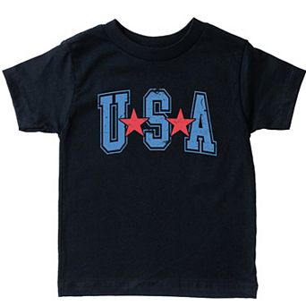 Varsity USA Red Stars - Toddler Short Sleeve Graphic T-Shirt