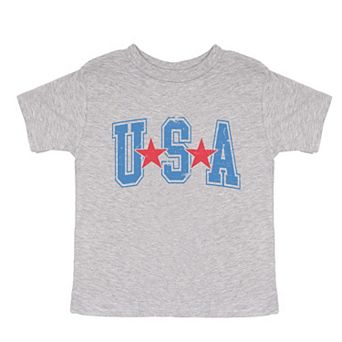 Varsity USA Red Stars - Toddler Short Sleeve Graphic T-Shirt